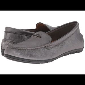 Gray Coach loafers